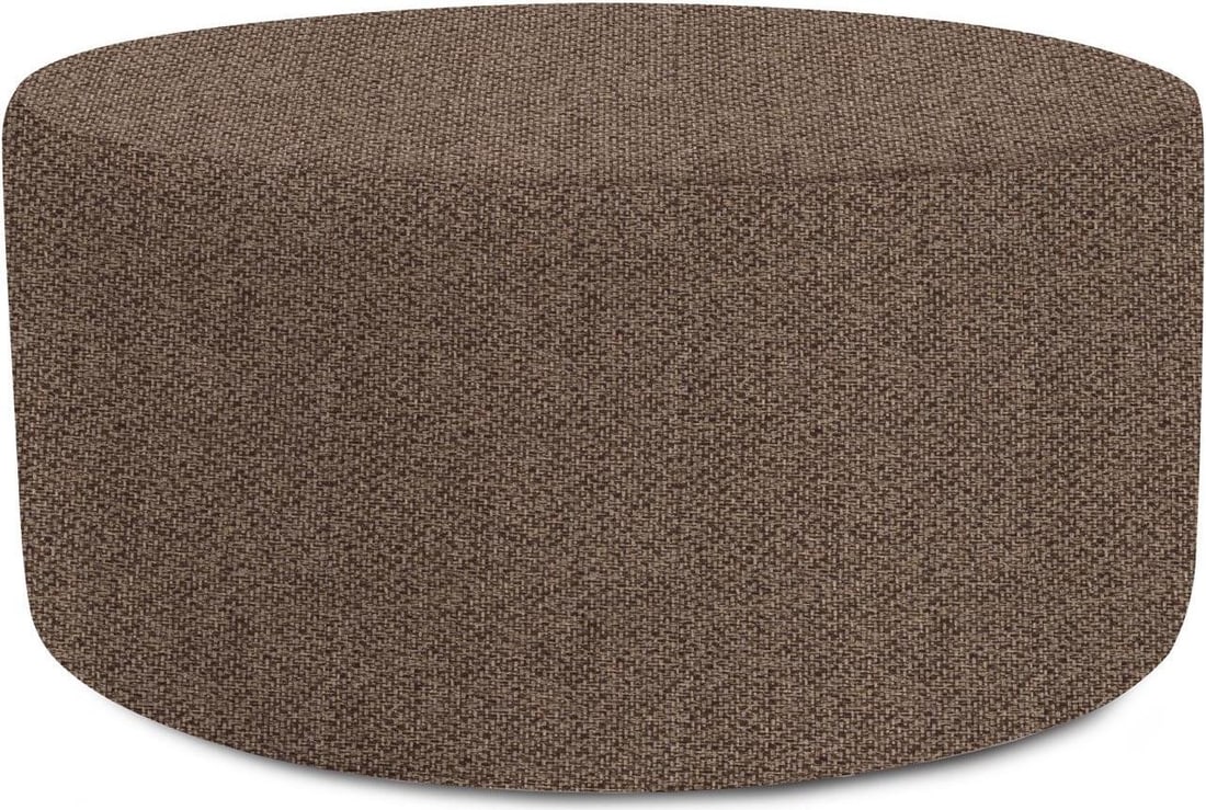 Howard Elliott Panama Gray Polyester Square Ottoman Cube (1 of 2)