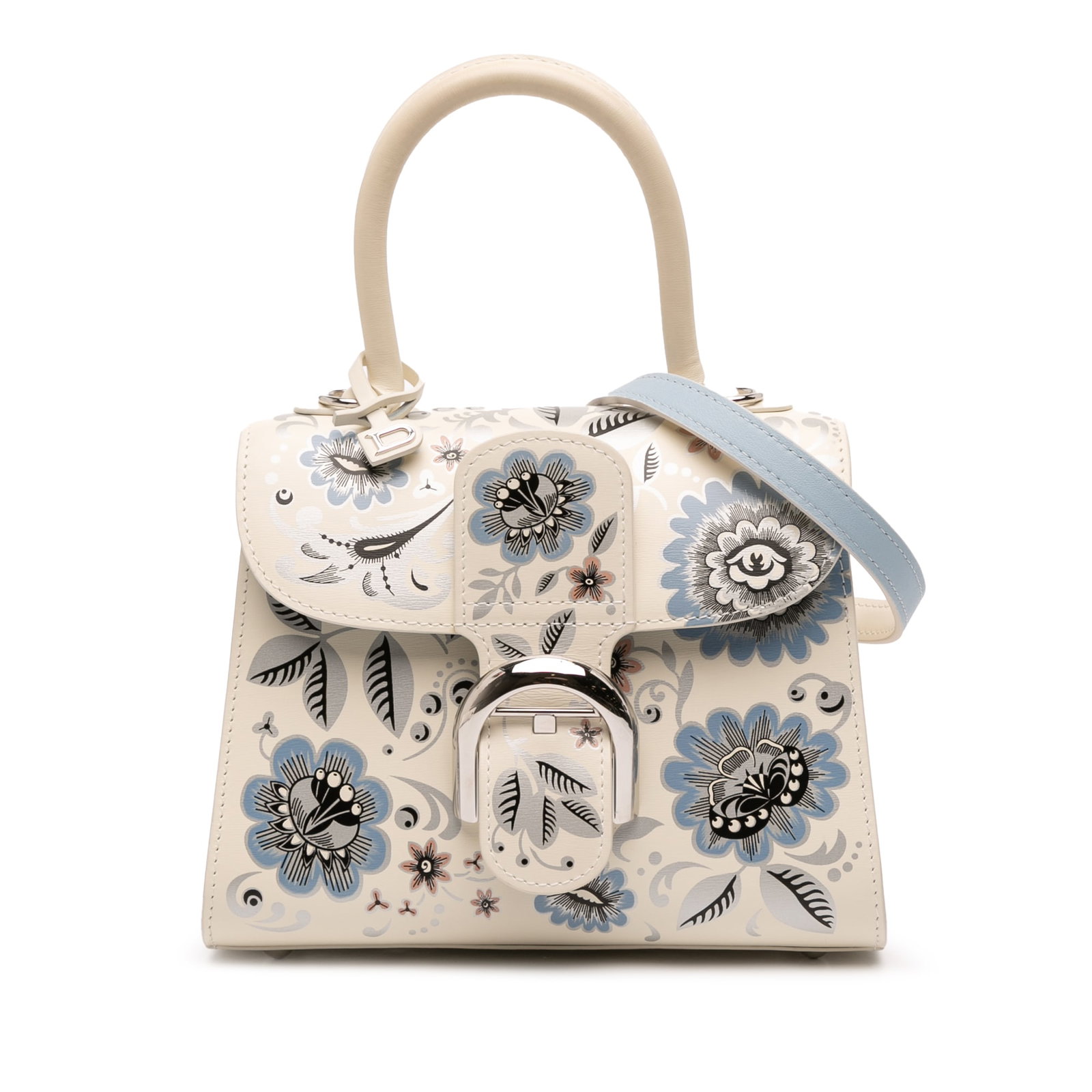 Delvaux MIni Smooth Calfskin Brillant Blooming Crystalline Satchel (1 of 12)