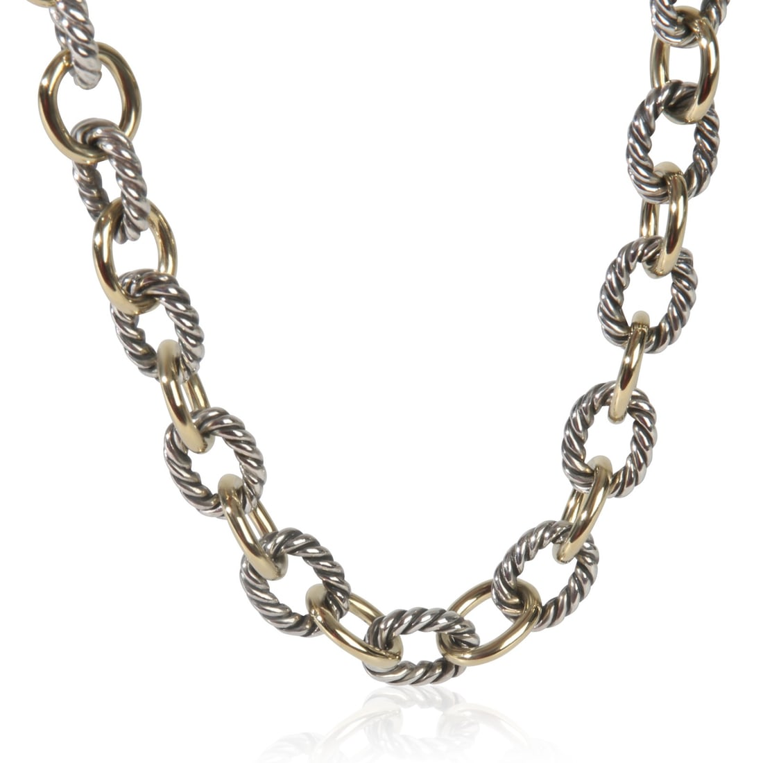 Oval Link Necklace in 18k Yellow Gold and Sterling Silver by David Yurman (1 of 3)