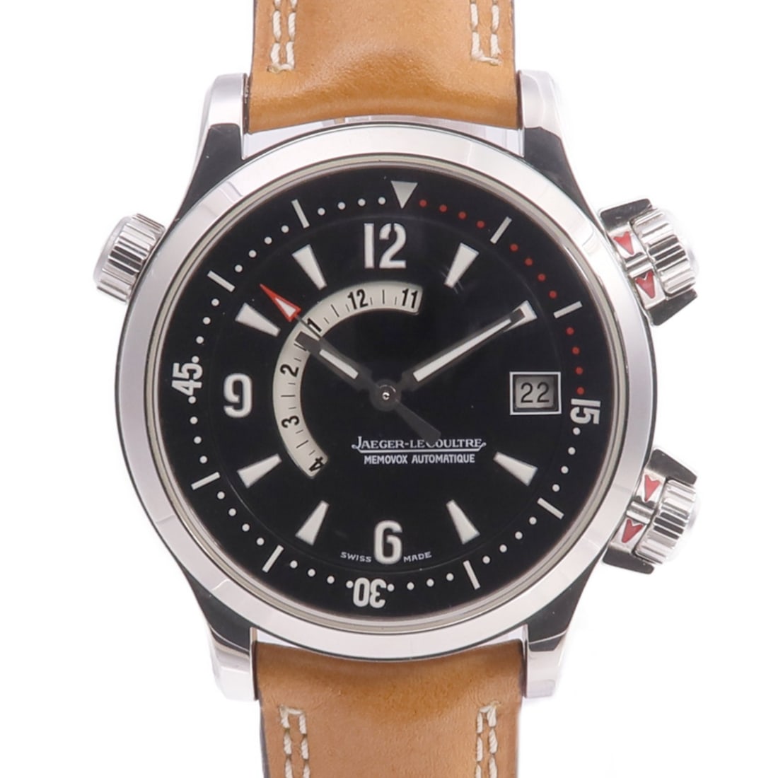 Master Compressor Memovox Stainless Steel Automatic Black Dial Men's Watch (1 of 18)