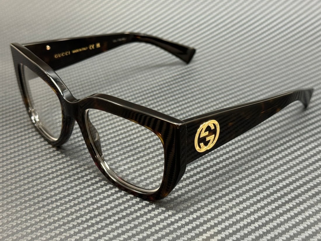 GUCCI GG1846O 002 Brown Havana Women's Eyeglasses with Case (1 of 5)