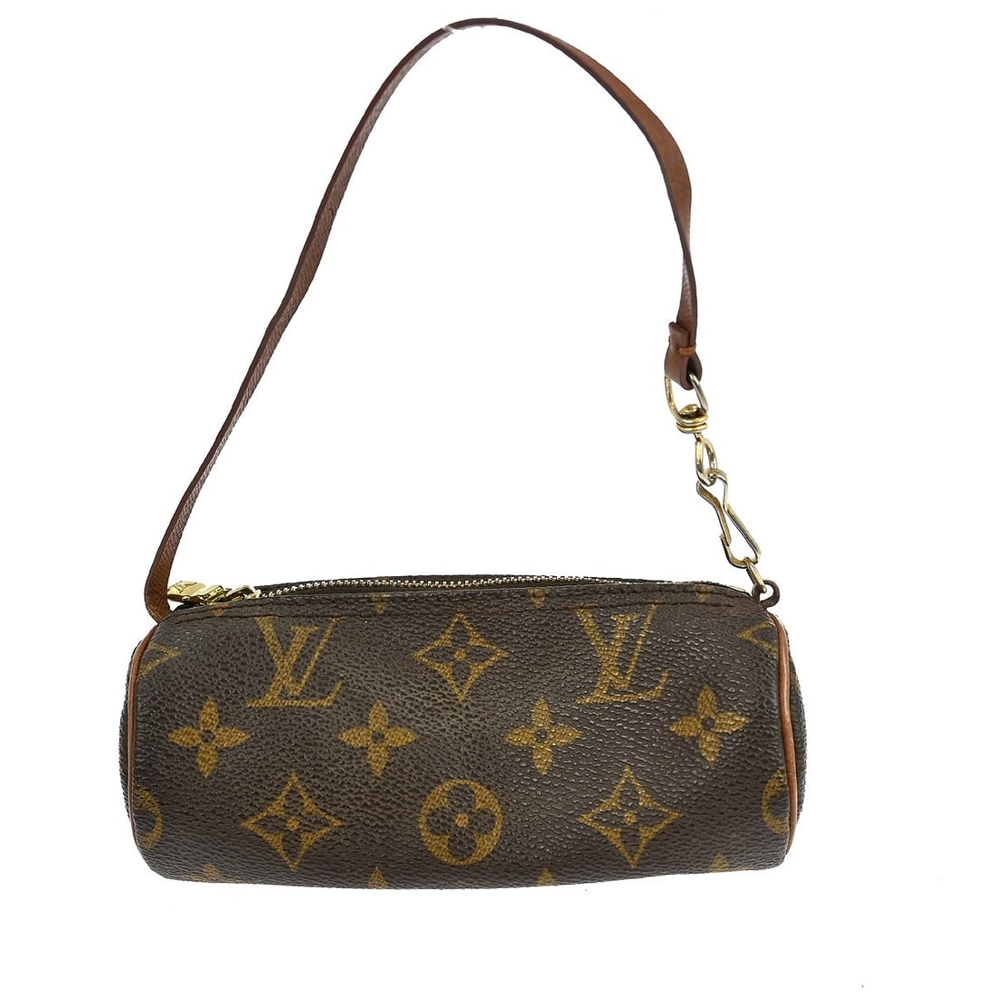 Louis Vuitton Papillon Monogram Canvas Micro Pouch Handbag with Top Handle (1 of 15)