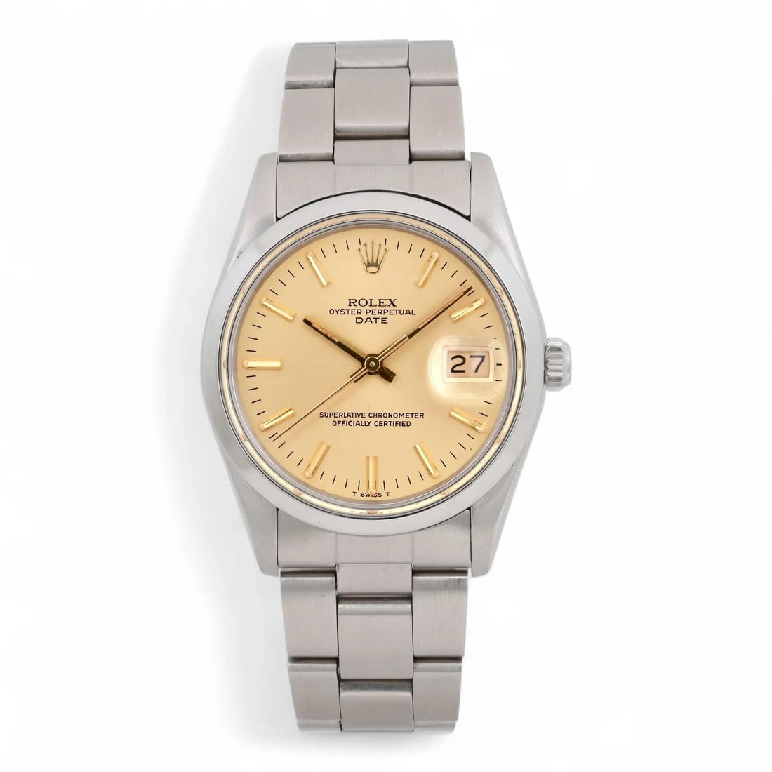 Rolex Oyster Perpetual 34MM Vintage Champagne Dial Watch 1982 (1 of 6)
