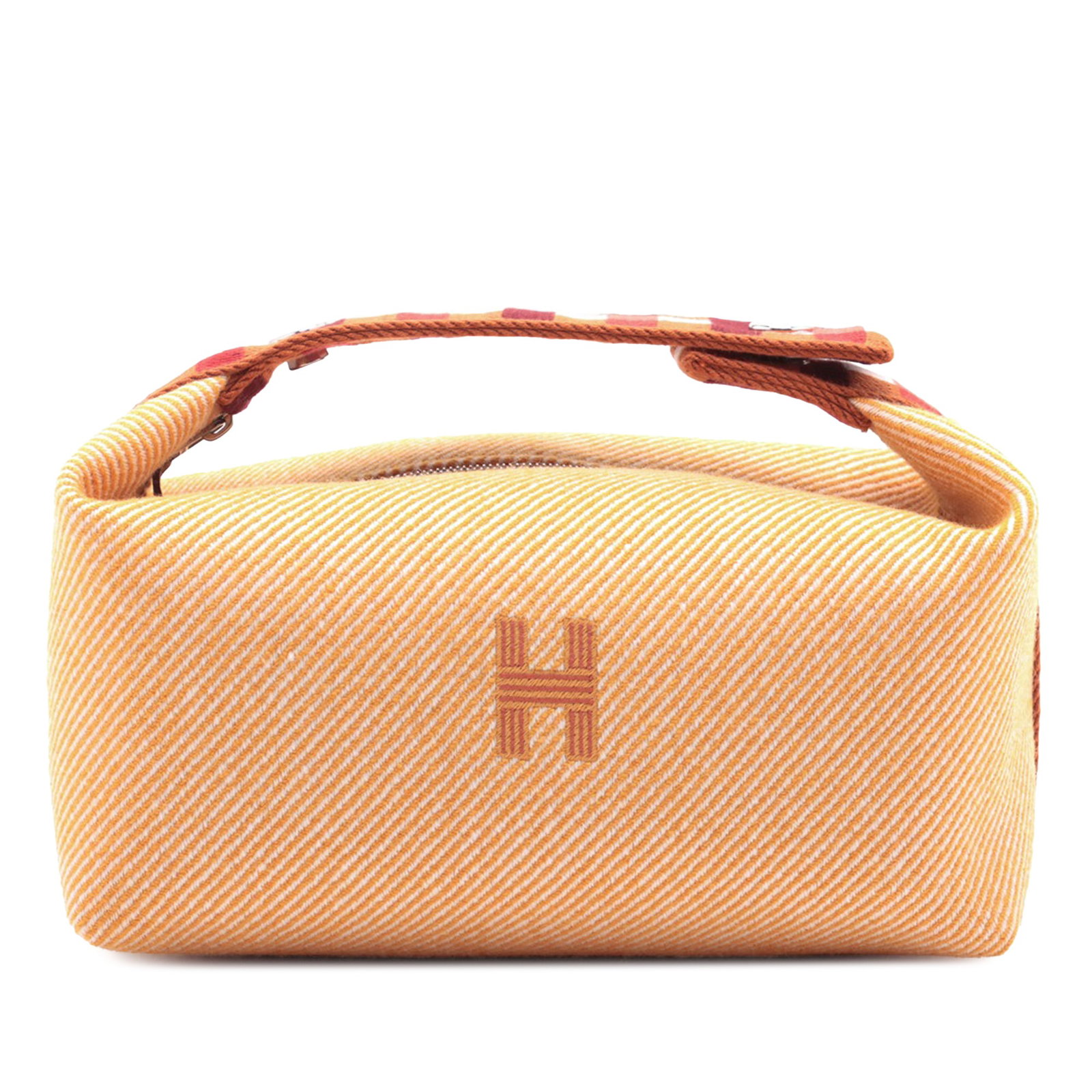 Hermes Small Wool Bride a Brac Travel Case Orange Fabric (1 of 10)