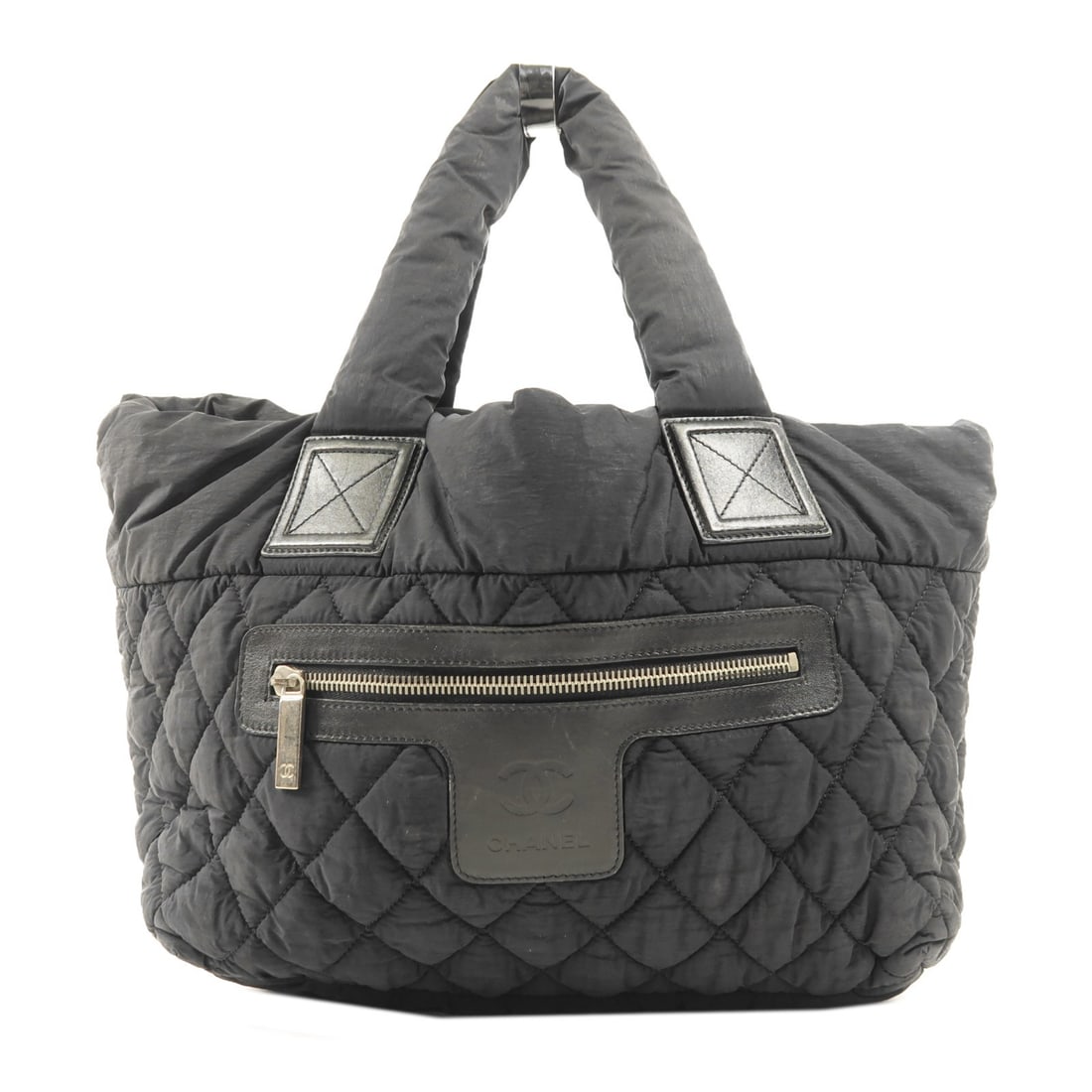 CHANEL Coco Cocoon Black Nylon Handbag SHW (1 of 12)