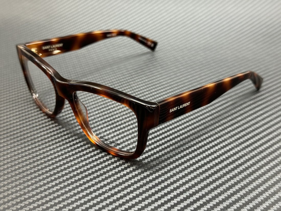 Saint Laurent SL 677 Havana Brown 54mm Eyeglass Frames with Case Unisex (1 of 5)