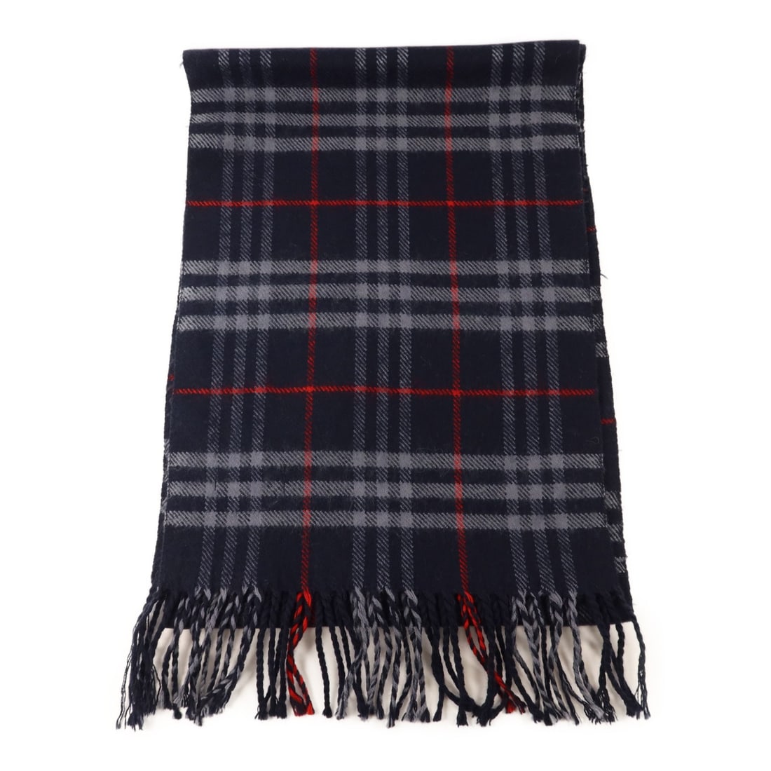 Wool Navy Scarf by Burberry for Women: Wool Navy Scarf by Burberry for Women This Burberry scarf is crafted from high-quality wool and features a classic navy color. Designed for women, it offers a timeless style and is made in the United