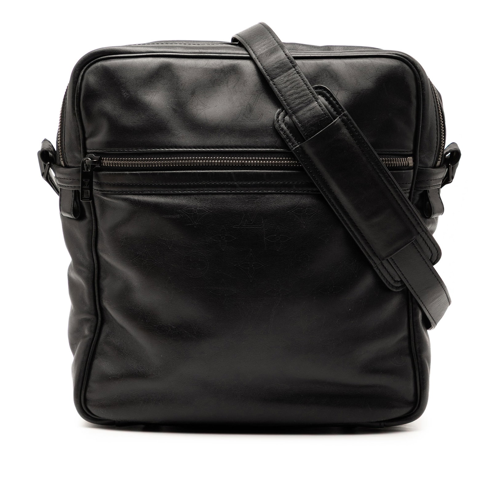 Louis Vuitton Monogram Laser Clarkson Bag Black Leather (1 of 8)