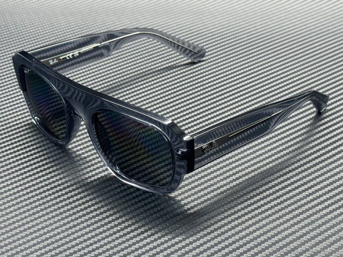 Ray-Ban RB2218 668482 Transparent Grey Mirror Silver Sunglasses (1 of 5)