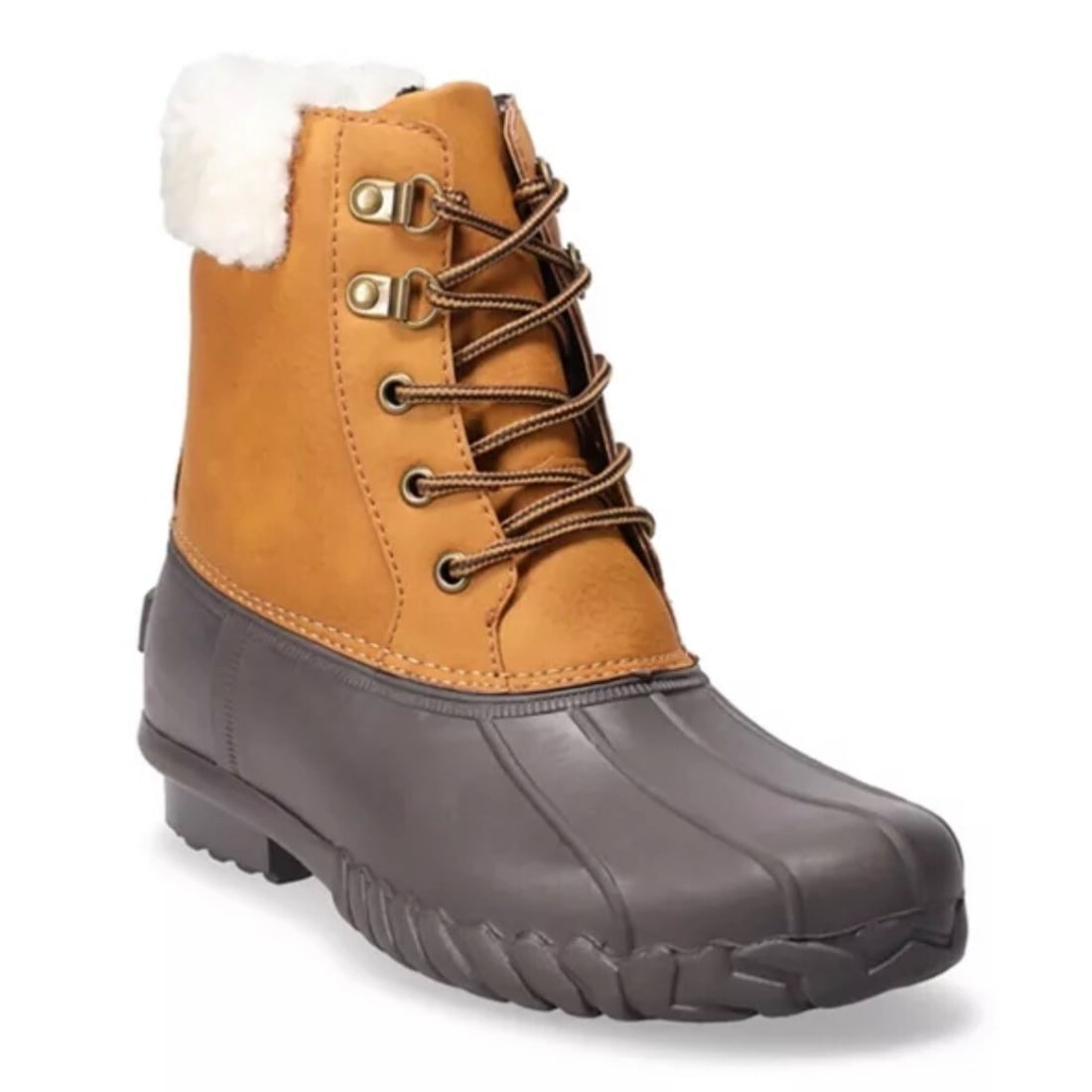 Totes Nadia Women's Waterproof Snow Boots Fleece Lined Tan 9 (1 of 9)