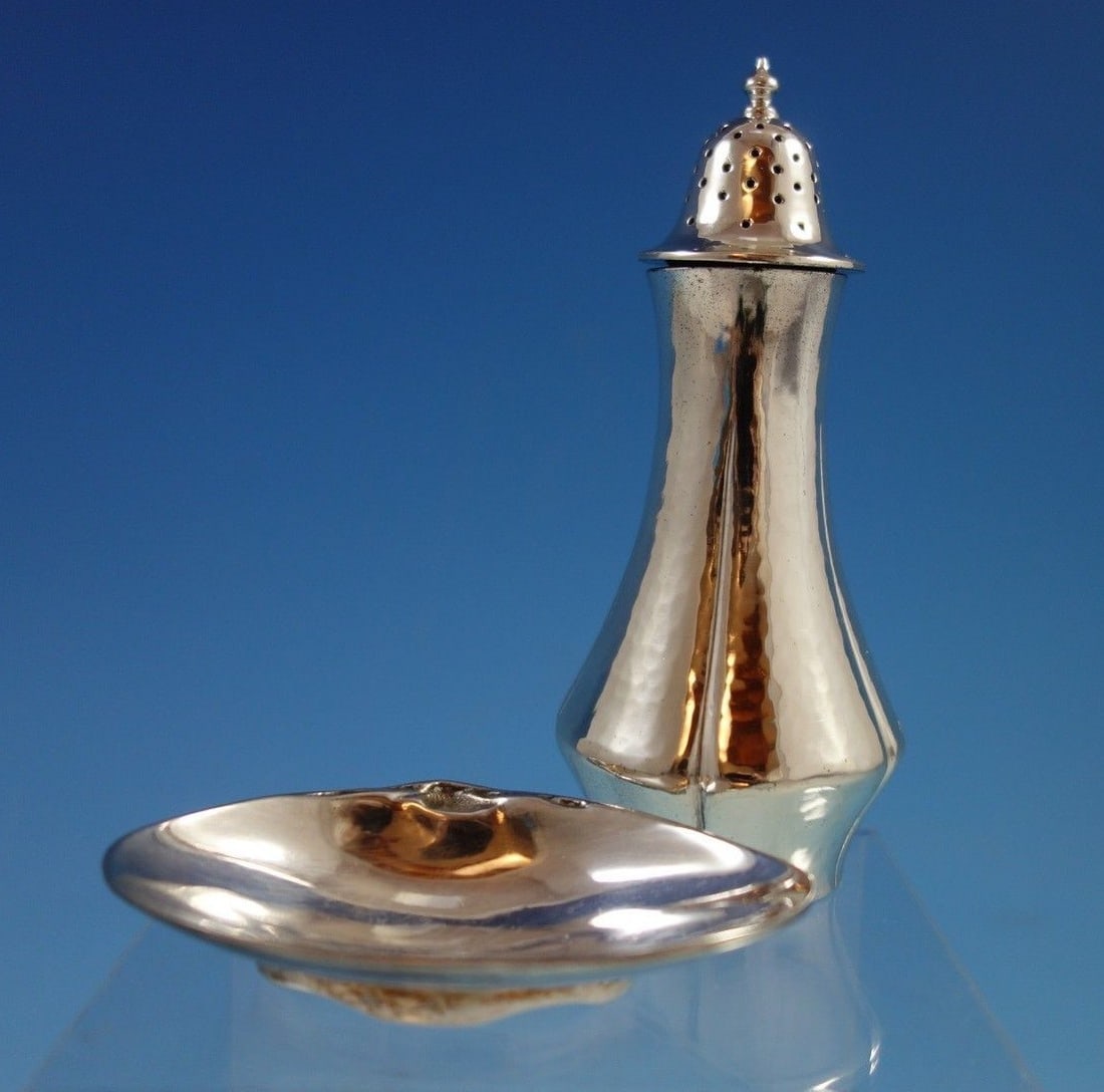 Kalo Sterling Silver 2pc Salt Dip and Pepper Shaker Set (1 of 5)