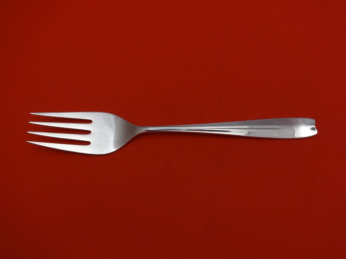 Tiffany & Co Cordis Sterling Silver 4-Tine Cold Meat Fork 8 7/8": Tiffany & Co Cordis Sterling Silver 4-Tine Cold Meat Fork 8 7/8" This elegant cold meat fork from Tiffany & Co. is a must-have for any dining collection. Crafted in the exquisite Cordis pattern, this