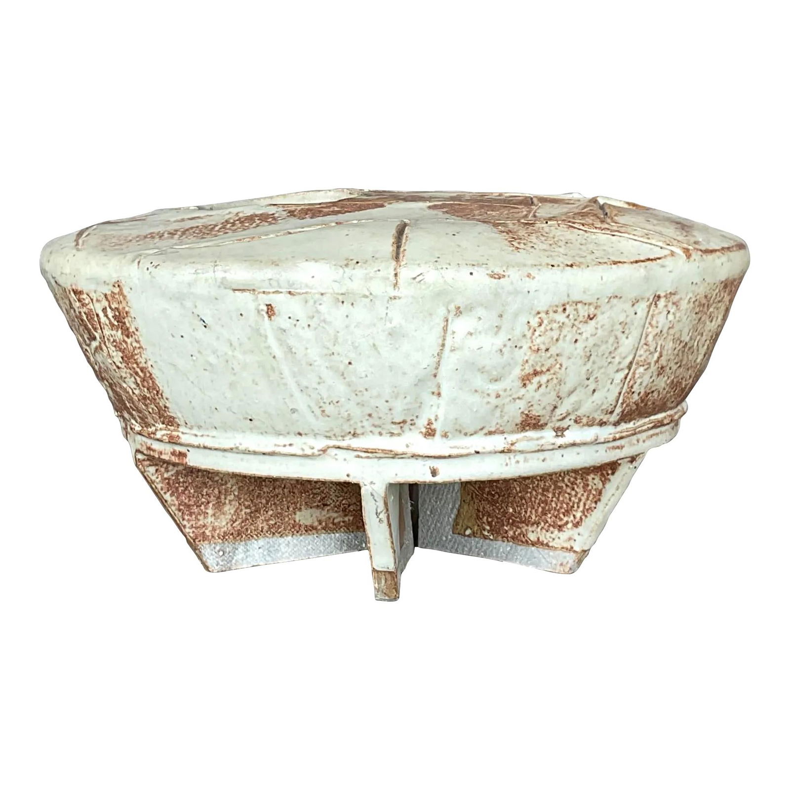 Vintage Boho Signed Studio Pottery Vase in Cinnamon (1 of 7)