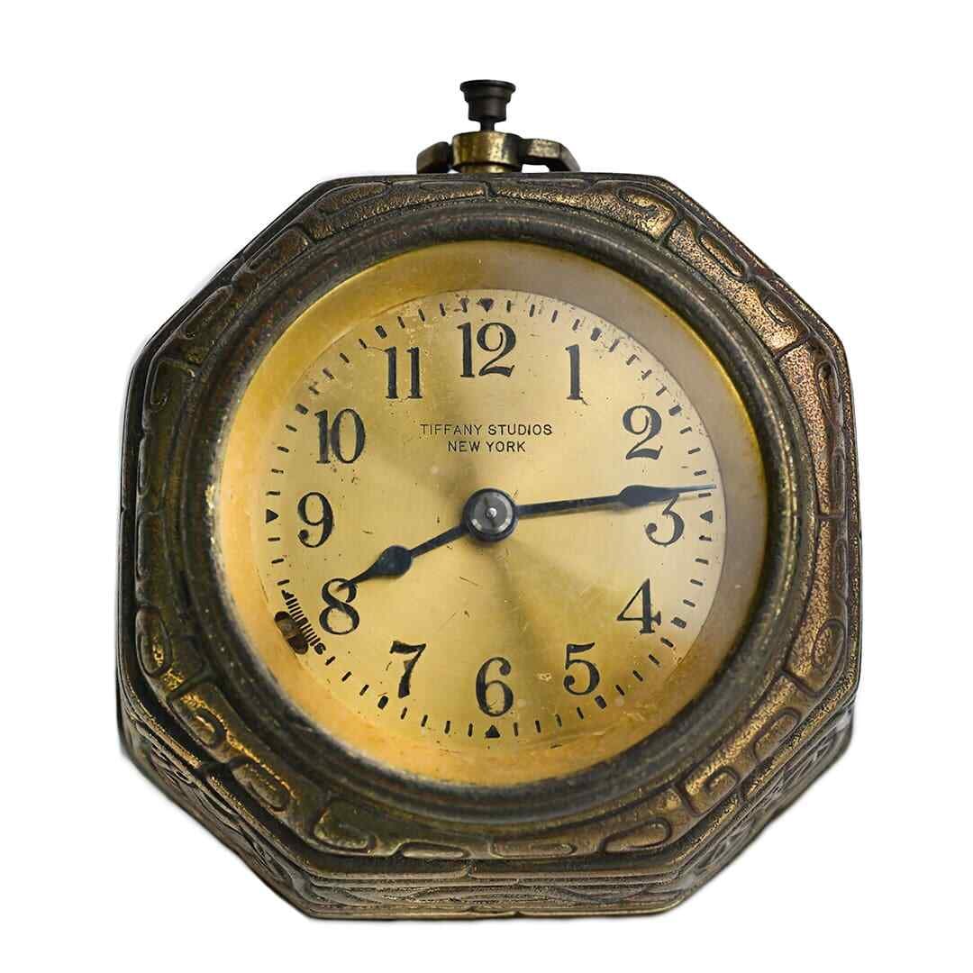 Tiffany Studios Zodiac Clock Circa 1900-1920 Bronze Design (1 of 7)