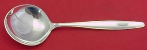 Georg Jensen Cypress Sterling Silver Large Serving Spoon 9 3/4" (1 of 2)