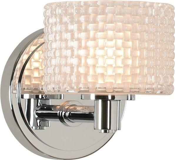 Kalco Willow 1-Light Chrome Bath Light Fixture Modern Classic (1 of 1)