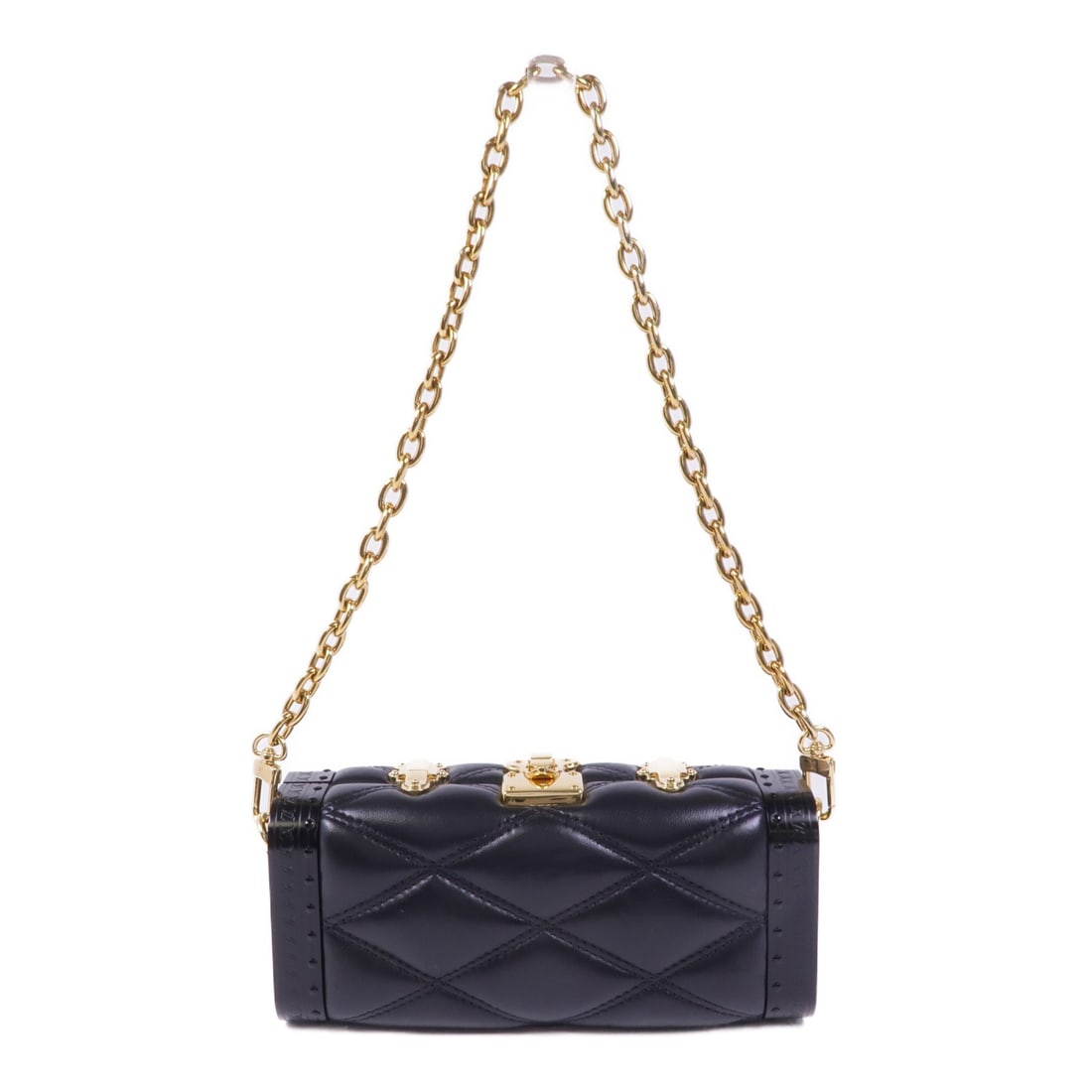 Louis Vuitton Black Lambskin Vanity Case Shoulder Bag M23575 GHW (1 of 12)