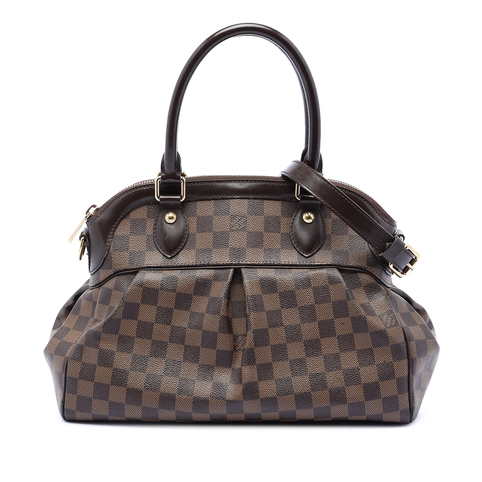 Louis Vuitton Trevi PM Handbag in Damier Ebene Canvas with Leather Trim (1 of 7)