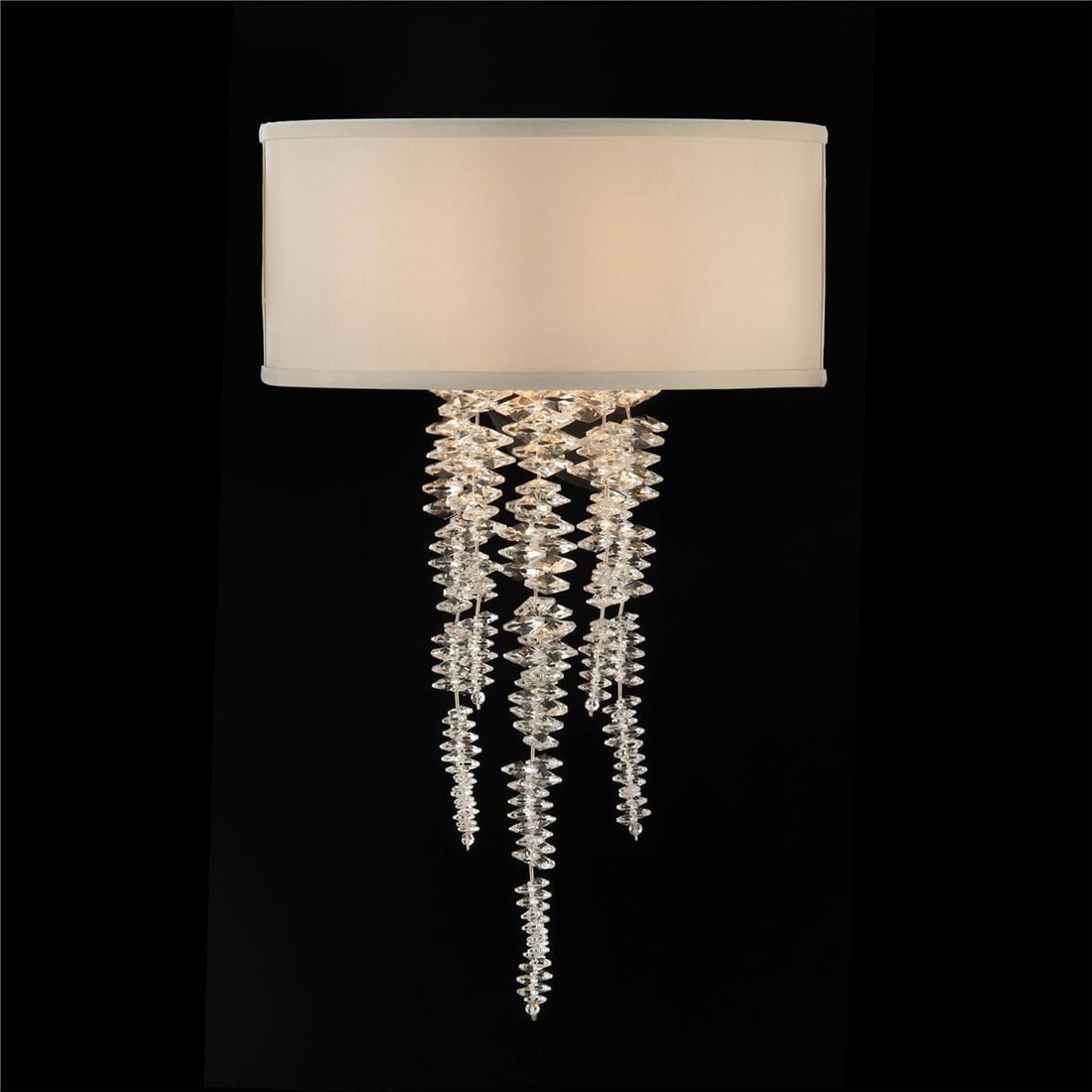 Rococo Style John-Richard Waterfall Crystal Wall Sconce UL-Listed (1 of 3)