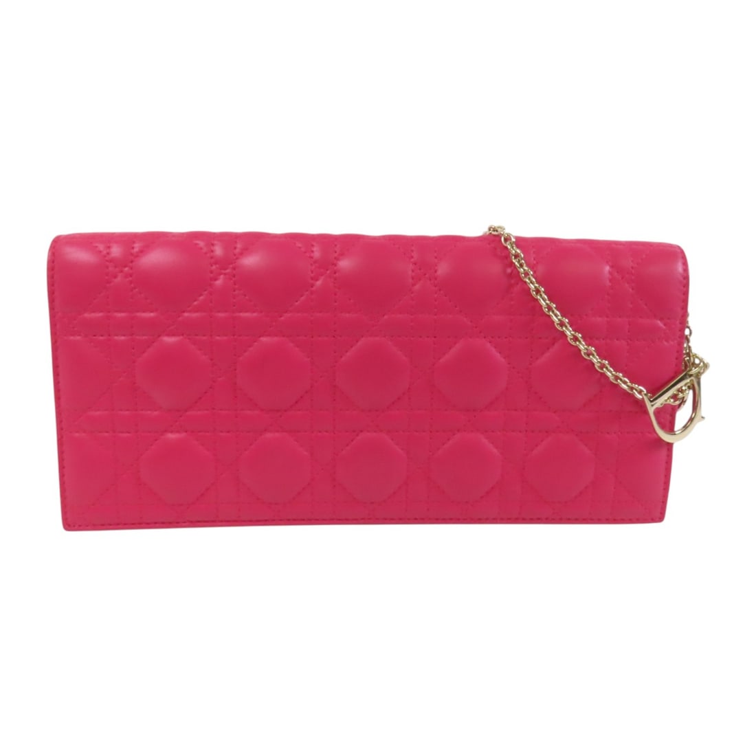 Dior CD Pink Lambskin Leather Chain Shoulder Bag with GHW: Dior CD Pink Lambskin Leather Chain Shoulder Bag with GHW Elevate your style with this Christian Dior CD Chain Shoulder Bag, crafted from premium lambskin leather in a chic pink hue. This elegant shou