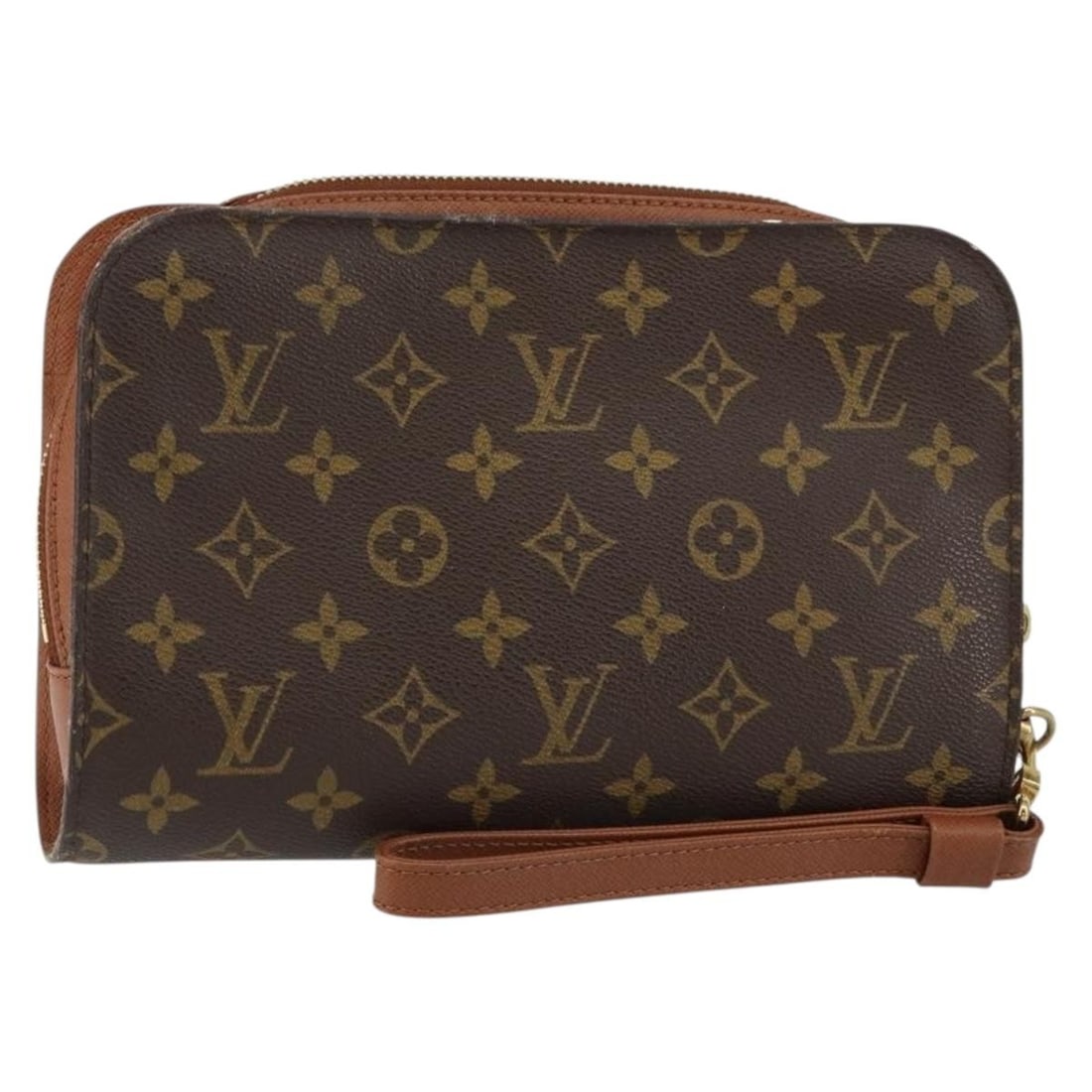 LOUIS VUITTON Monogram Orsay Clutch Bag M51790 Auth France: LOUIS VUITTON Monogram Orsay Clutch Bag M51790 Auth France Presenting the LOUIS VUITTON Monogram Orsay Clutch Bag, a timeless accessory crafted from premium Monogram Canvas. This elegant clutch featur