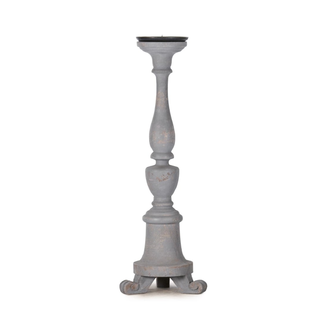 Zentique Lisa Candlestick 24 Charcoal Finish English Traditional Style (1 of 1)