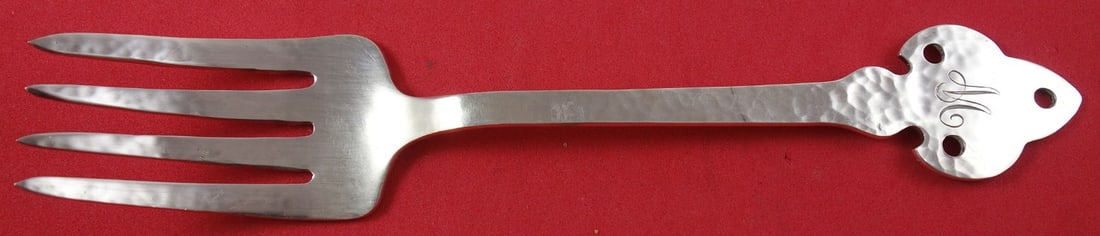 Century Sterling Fourteenth Century Sterling Silver Cold Meat Fork 8 1/8" (1 of 1)