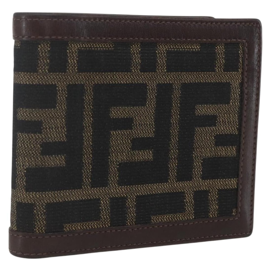 Fendi Zucca Canvas Bifold Wallet in Black and Brown Made in Italy (1 of 18)
