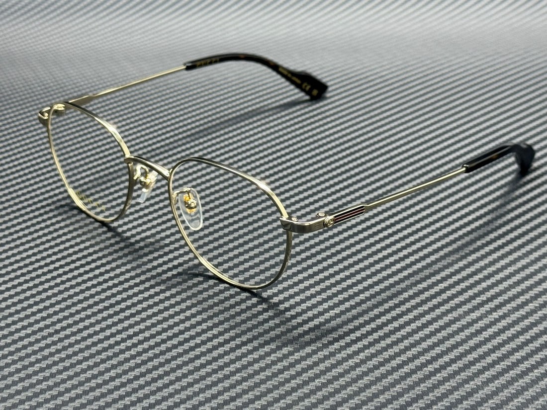 GUCCI GG1747OA 002 Gold Unisex Eyeglasses with Authenticity Certificate (1 of 4)