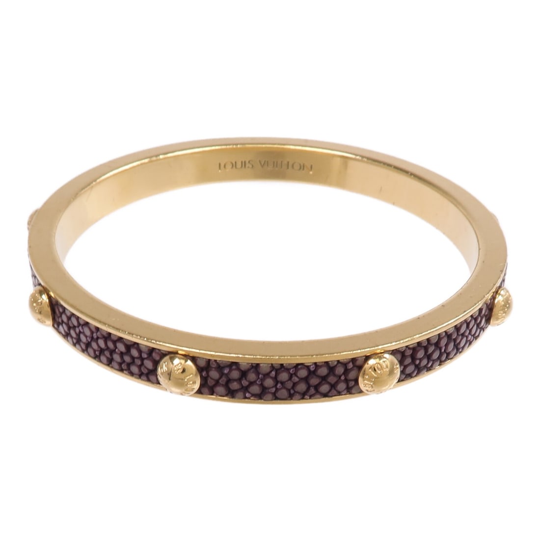Purple and Gold Gimme Crew Bangle M66621 by Louis Vuitton (1 of 11)