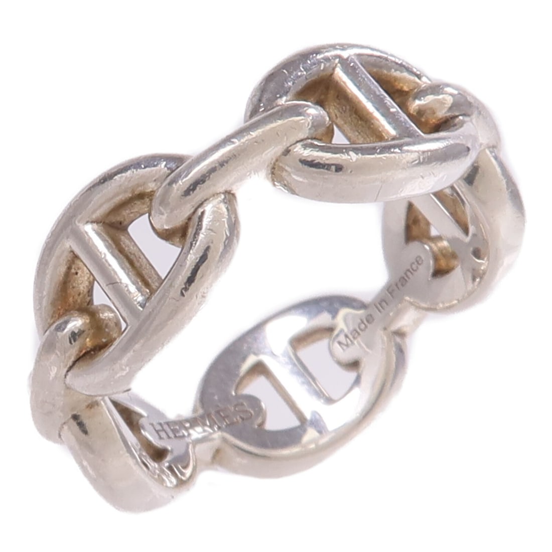 Chaine d'ancre Enchainee Womens Ring Silver 925 Size 5.25 by Hermes (1 of 11)