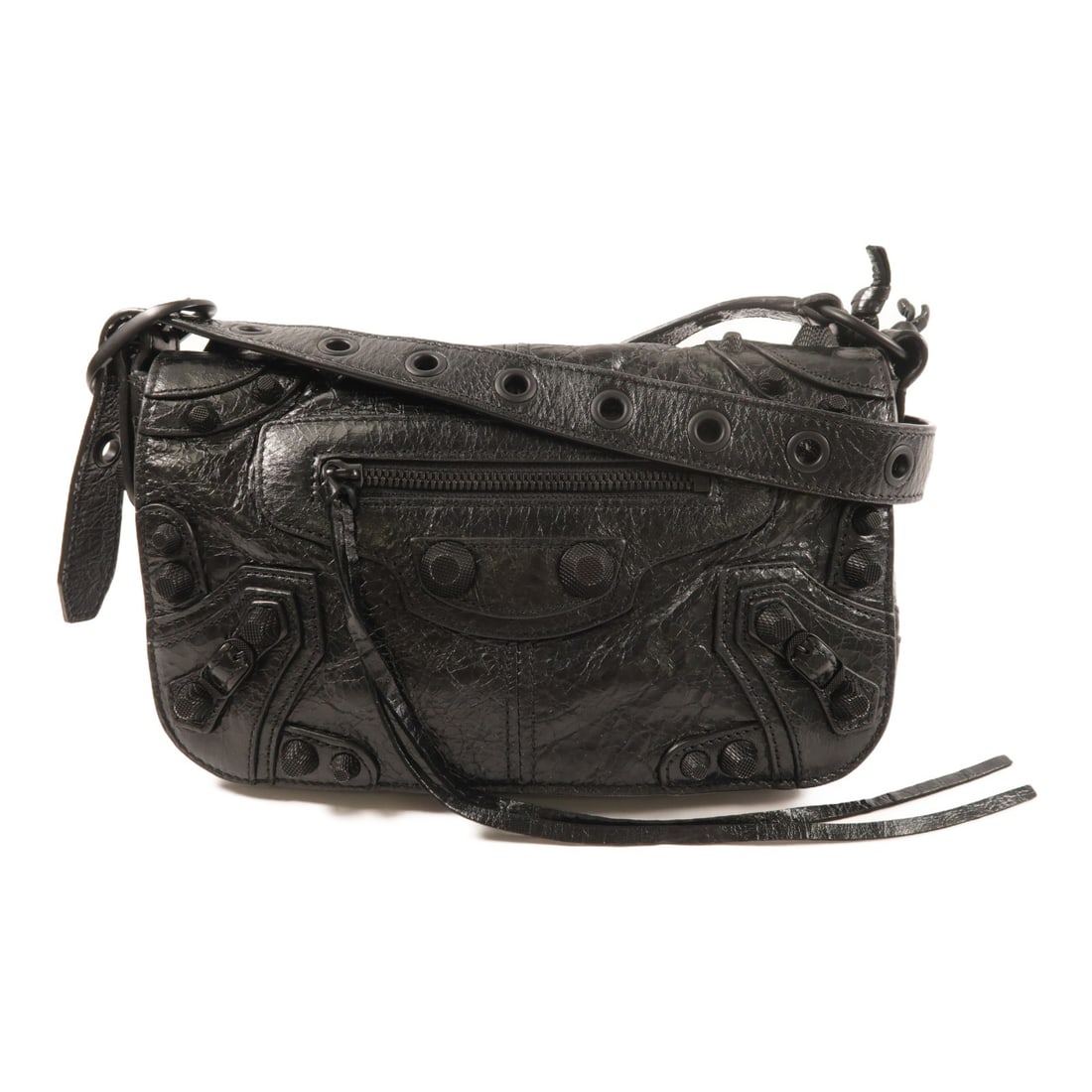 Balenciaga Le Cagole XS Black Lambskin Leather Women's Shoulder Purse (1 of 14)