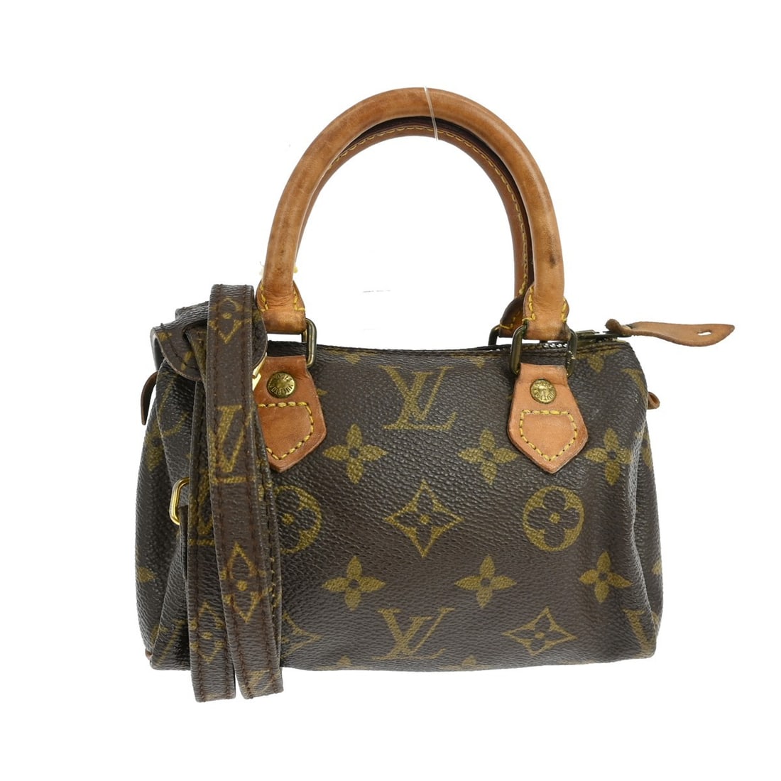 Louis Vuitton Mini Monogram Speedy Brown Canvas Handbag M41534 (1 of 17)