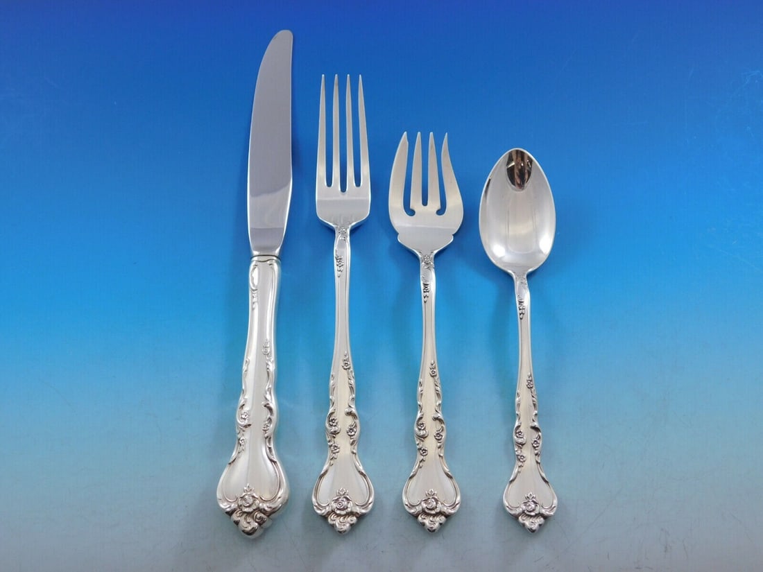 Reed and Barton Savannah Sterling Silver 4-Piece Place Setting (1 of 5)