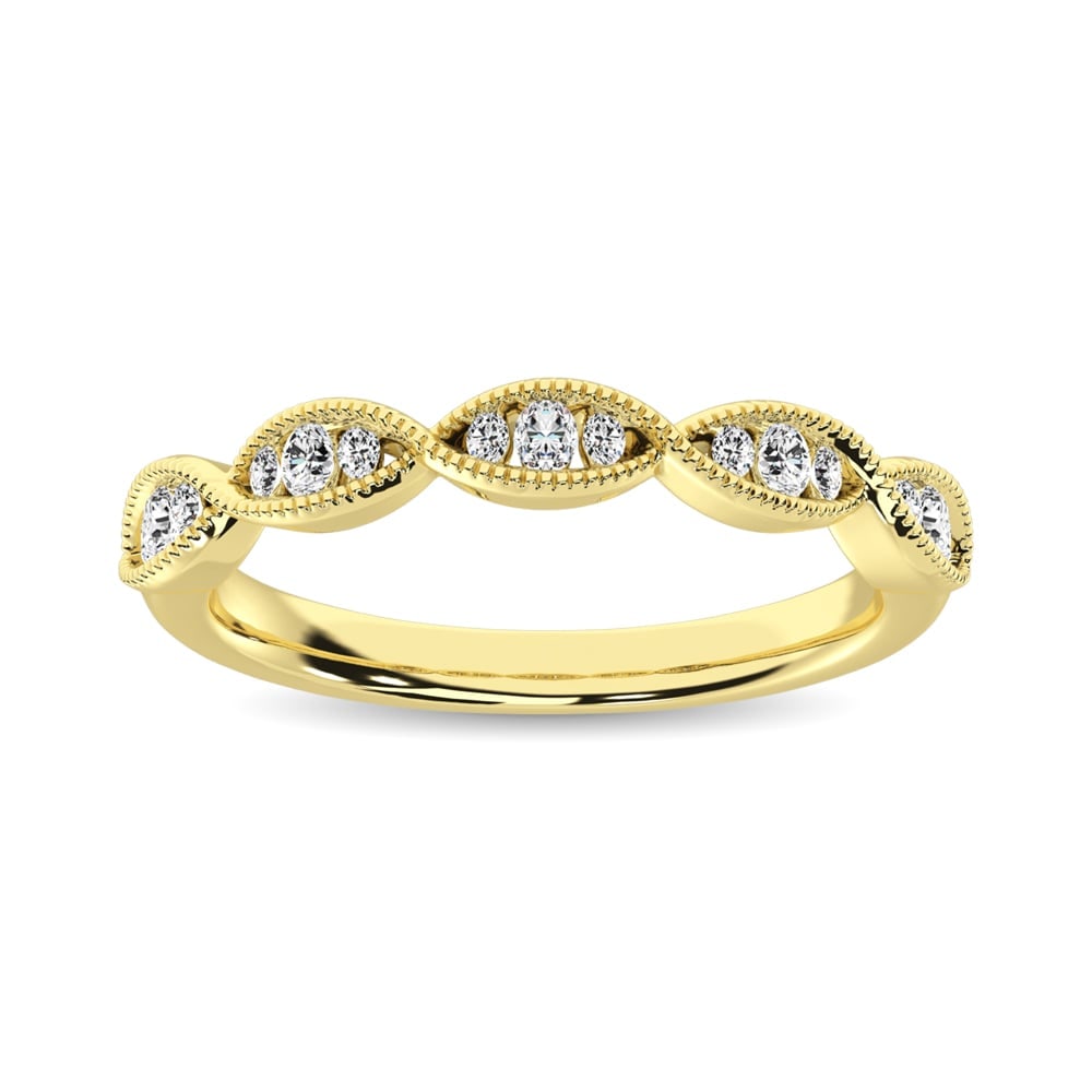 Diamond 1/5 Ct.Tw. Stack Band in 14K Yellow Gold (1 of 4)