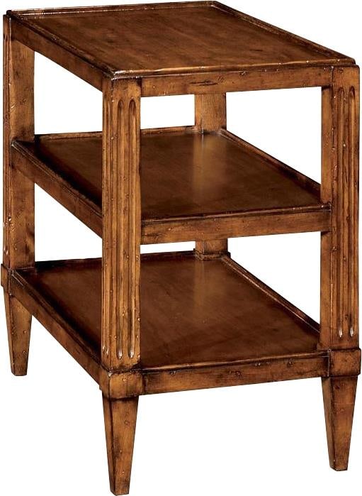 Rectangular Wood Tier Table With Bordeaux Finish And Swedish Style (1 of 1)