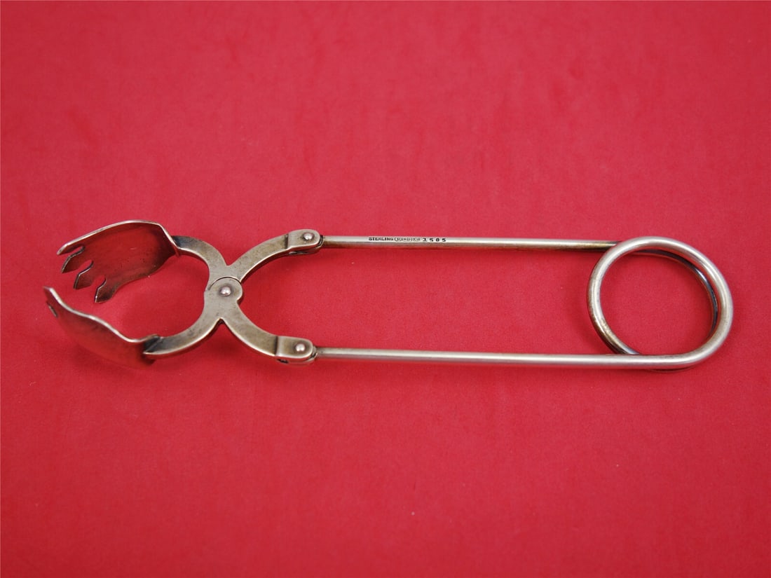 Reed and Barton Number 1585 Sterling Silver Ice Tongs Mechanical 6.5 inches (1 of 1)