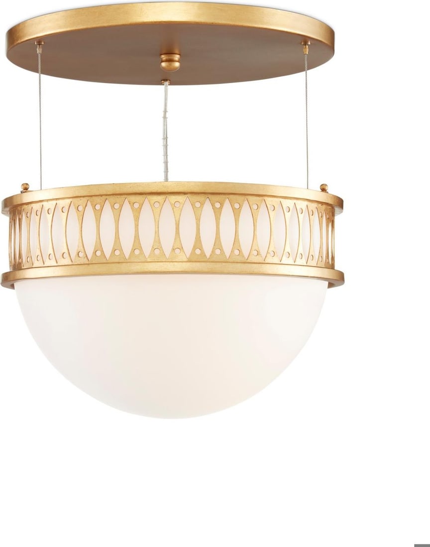 Currey Lola Gold Pendant Light Contemporary Design Adjustable Height (1 of 4)