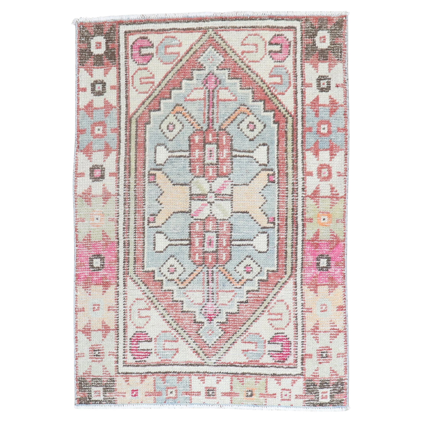 Zabihi Vintage Turkish 2'7 x 3'7 Hand-Knotted Wool Rug (1 of 7)