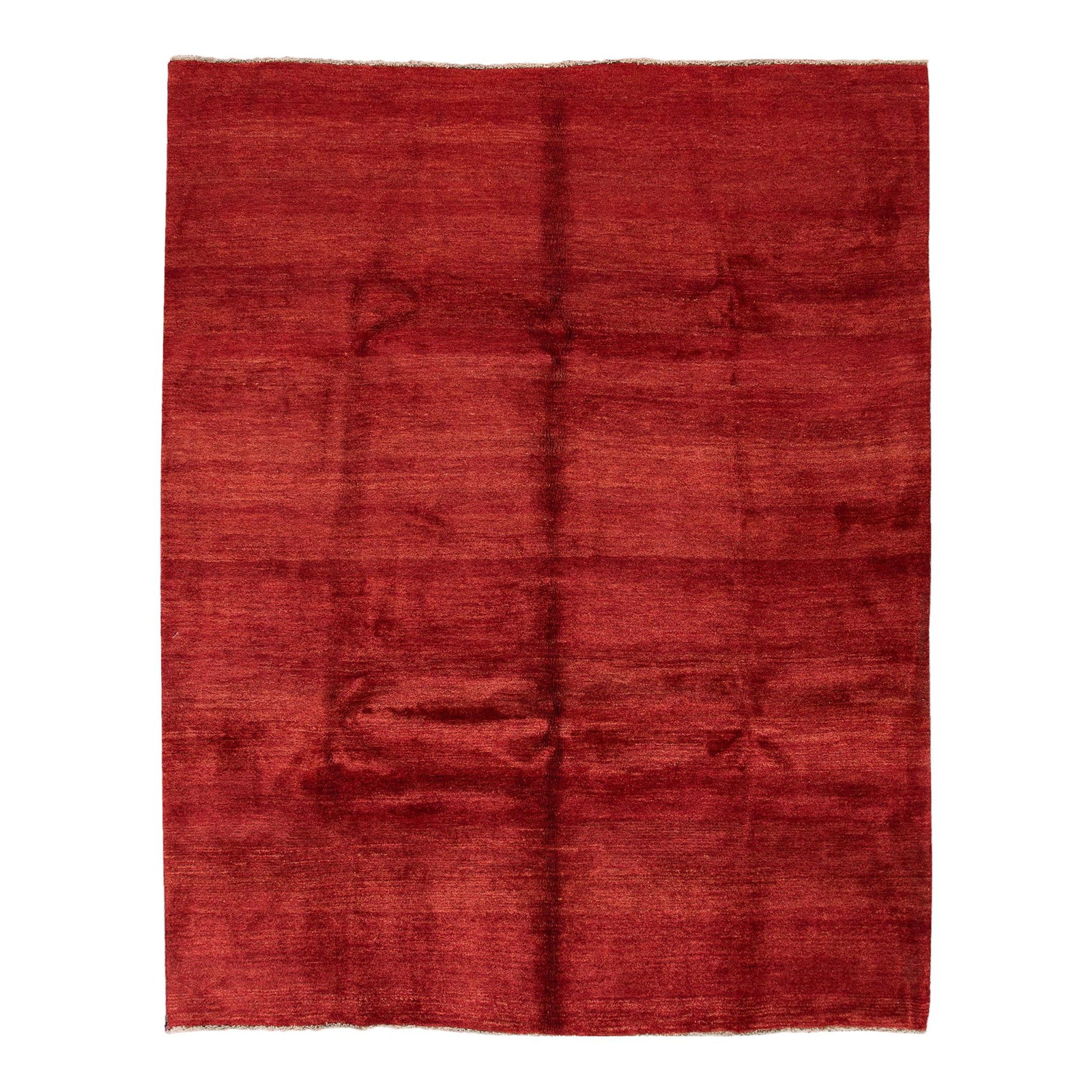 Vintage Persian Gabbeh Handmade Red Geometric Wool Rug 8'10 x 11'2 (1 of 10)