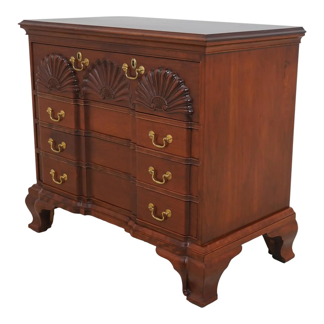 Goddard Townsend Cherry Blockfront Bachelor Chest Antique Style (1 of 10)