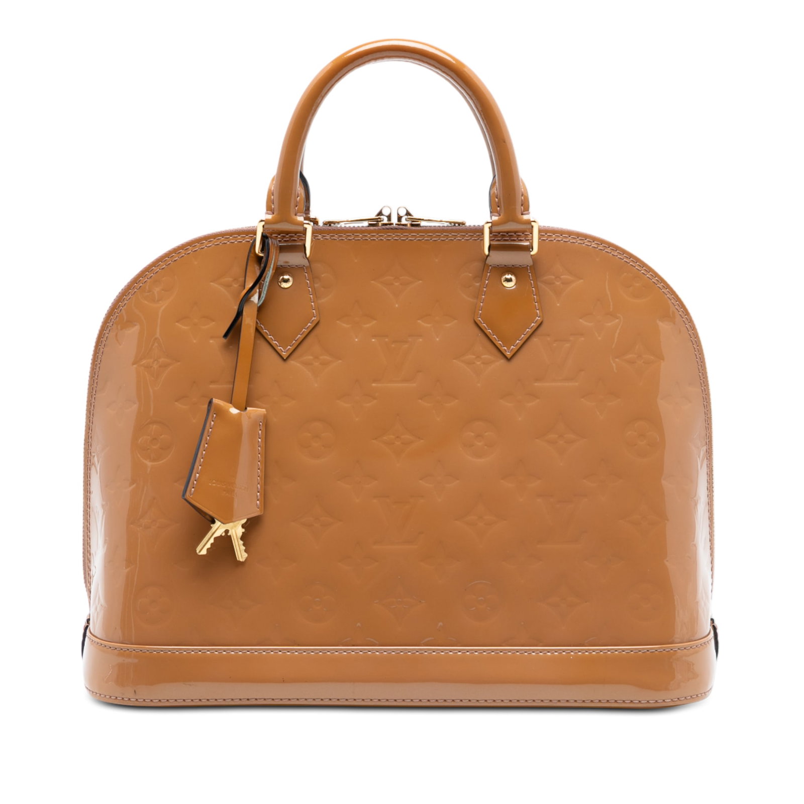 Louis Vuitton Alma PM Monogram Vernis Brown Leather Handbag France (1 of 7)