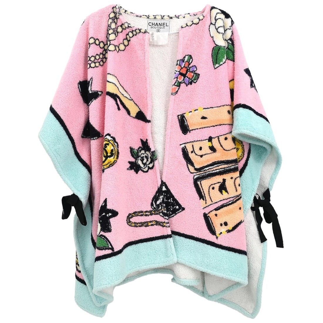 Chanel Vintage Pink Cotton Bathrobe Style Gown Coat (1 of 11)