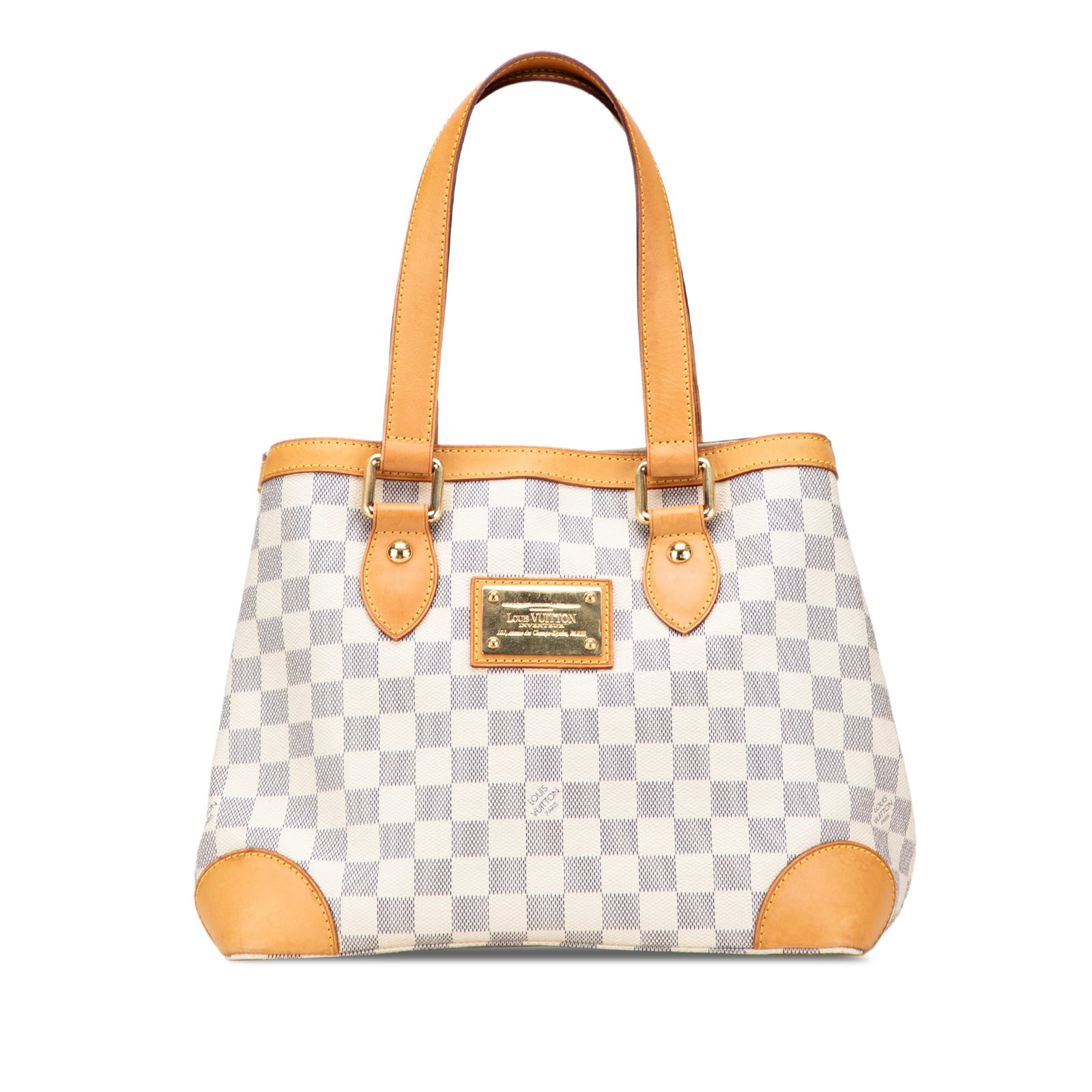 Louis Vuitton Damier Azur Hampstead PM Handbag with Vachetta Trim (1 of 11)