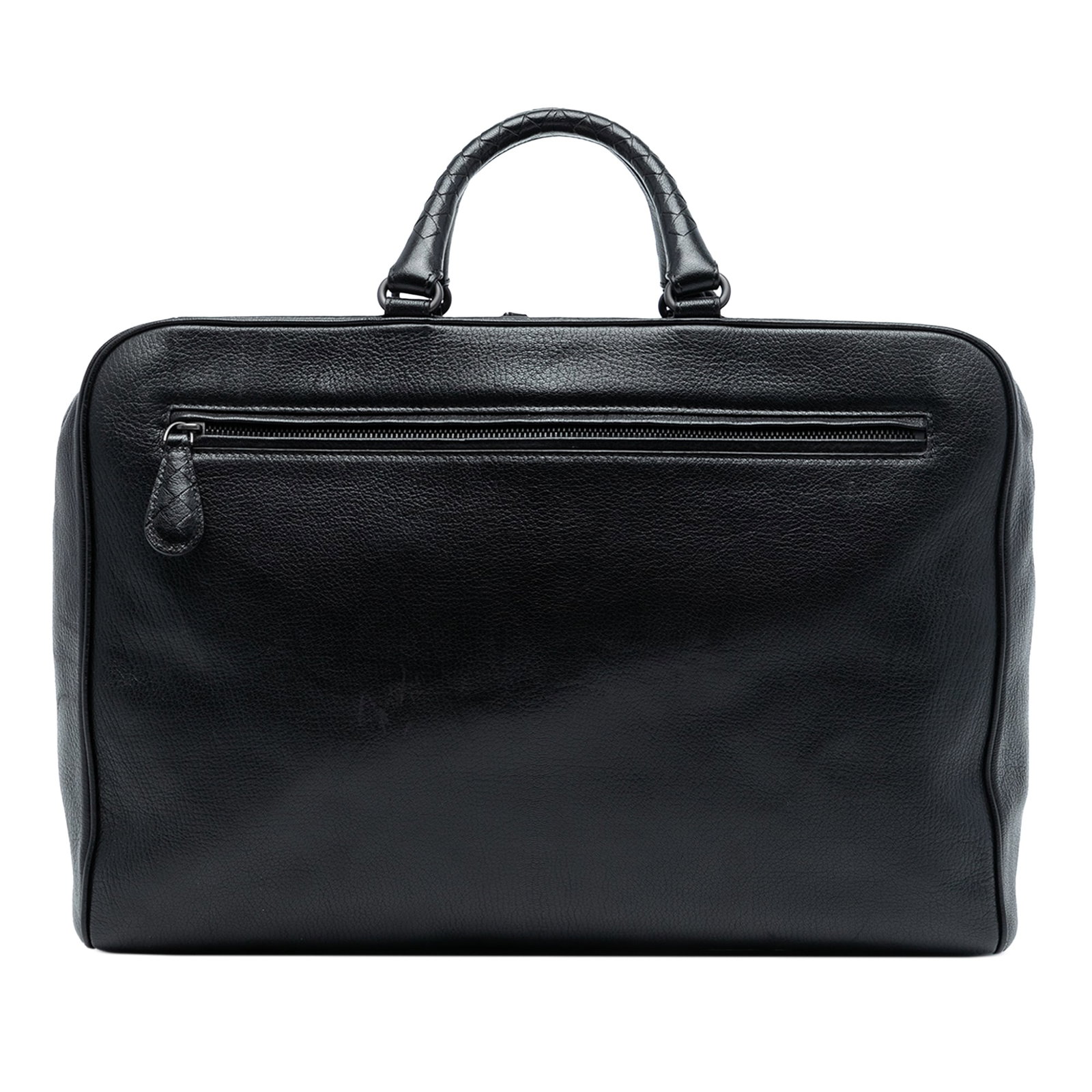 Madras Sfumato Brera Shoulder Bag by Bottega Veneta Black Leather (1 of 7)