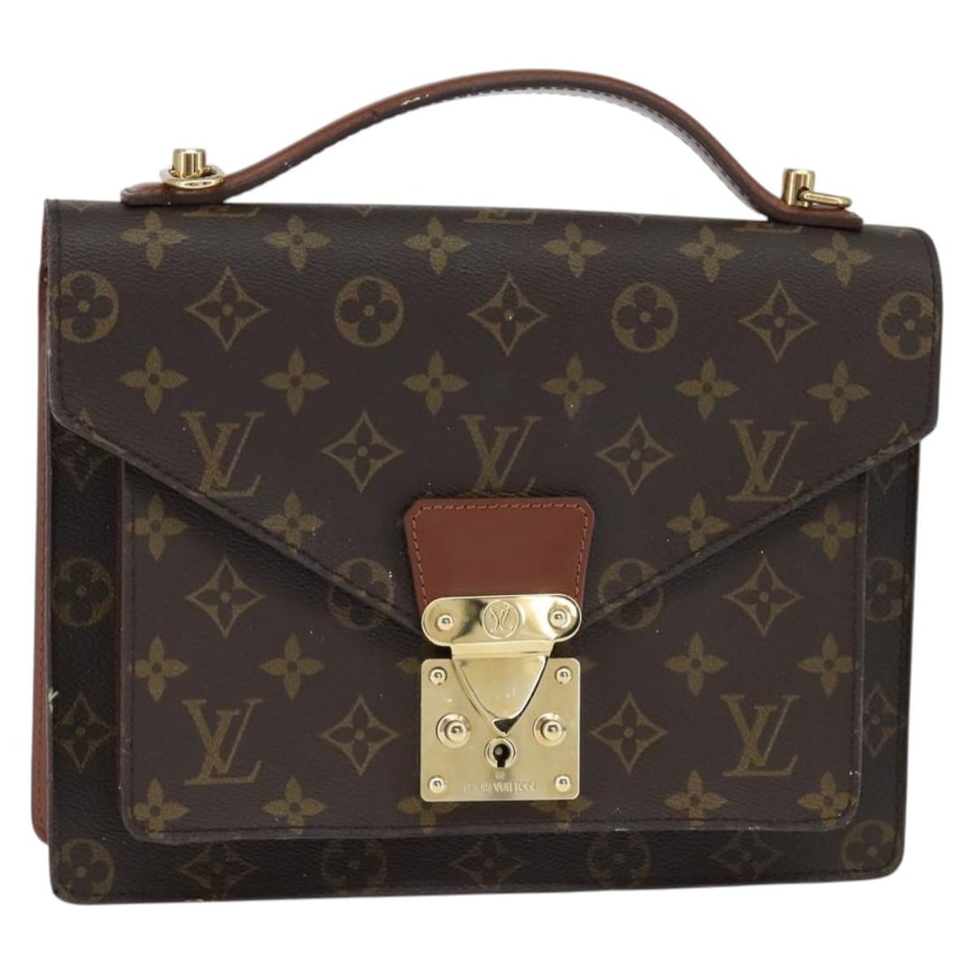 LOUIS VUITTON Monogram Monceau 26 Shoulder Bag M51187 Auth France (1 of 18)