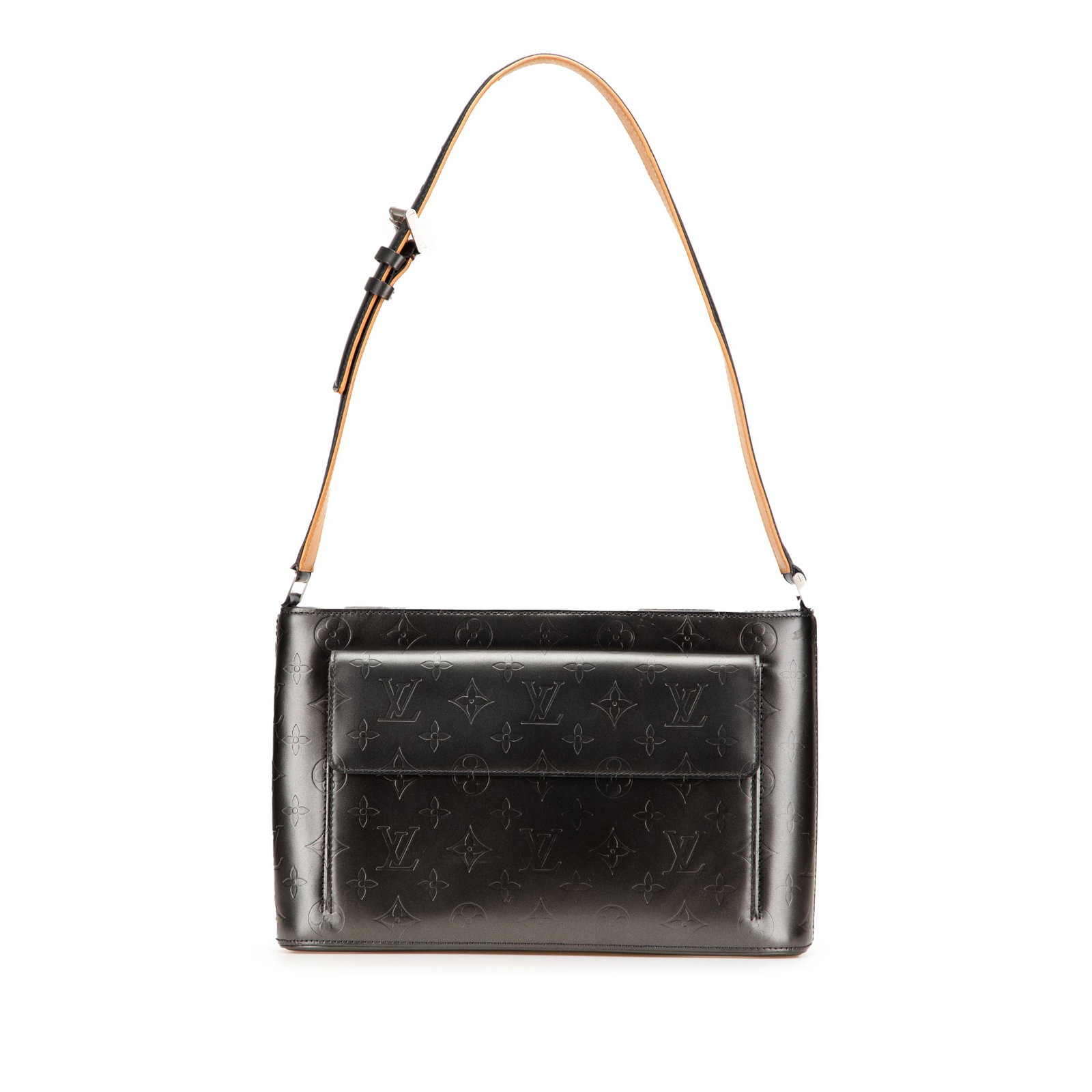 Louis Vuitton Monogram Mat Alston Leather Bag Gray (1 of 12)