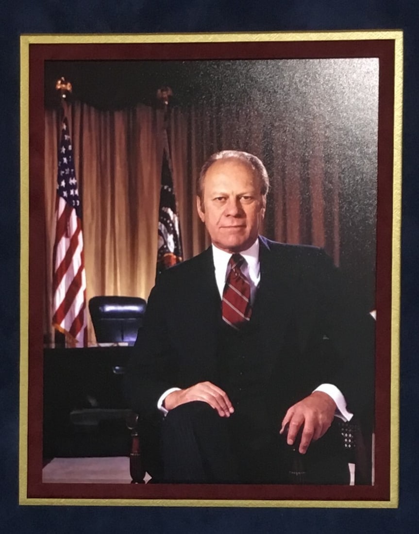 Gerald Ford Signed Document Custom Framed JSA Authentication - 3