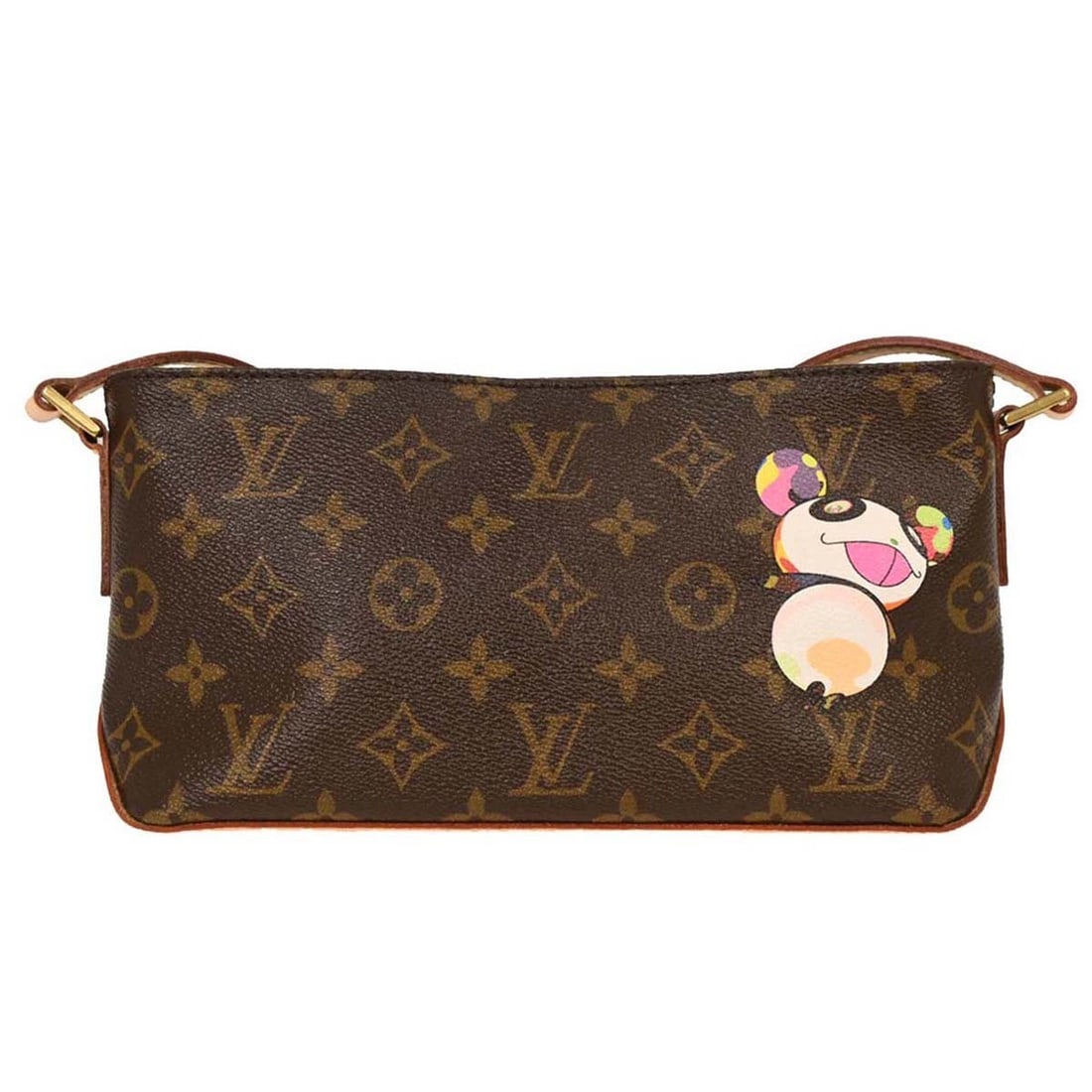 Louis Vuitton Monogram Panda Trotteur Crossbody Bag M51241: Louis Vuitton Monogram Panda Trotteur Crossbody Bag M51241 The Louis Vuitton Monogram Panda Trotteur Shoulder Bag combines luxury and practicality. Crafted in France from durable Monogram Canvas Leath