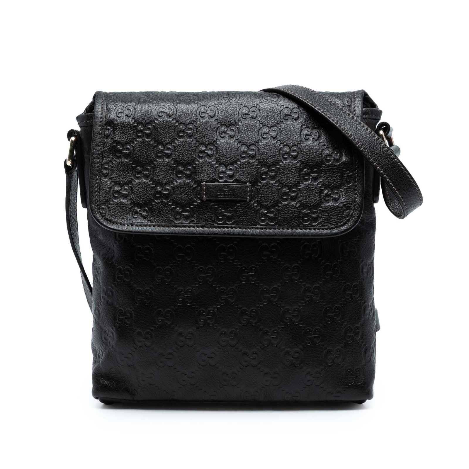 Gucci Guccissima Black Leather Crossbody Bag (1 of 7)